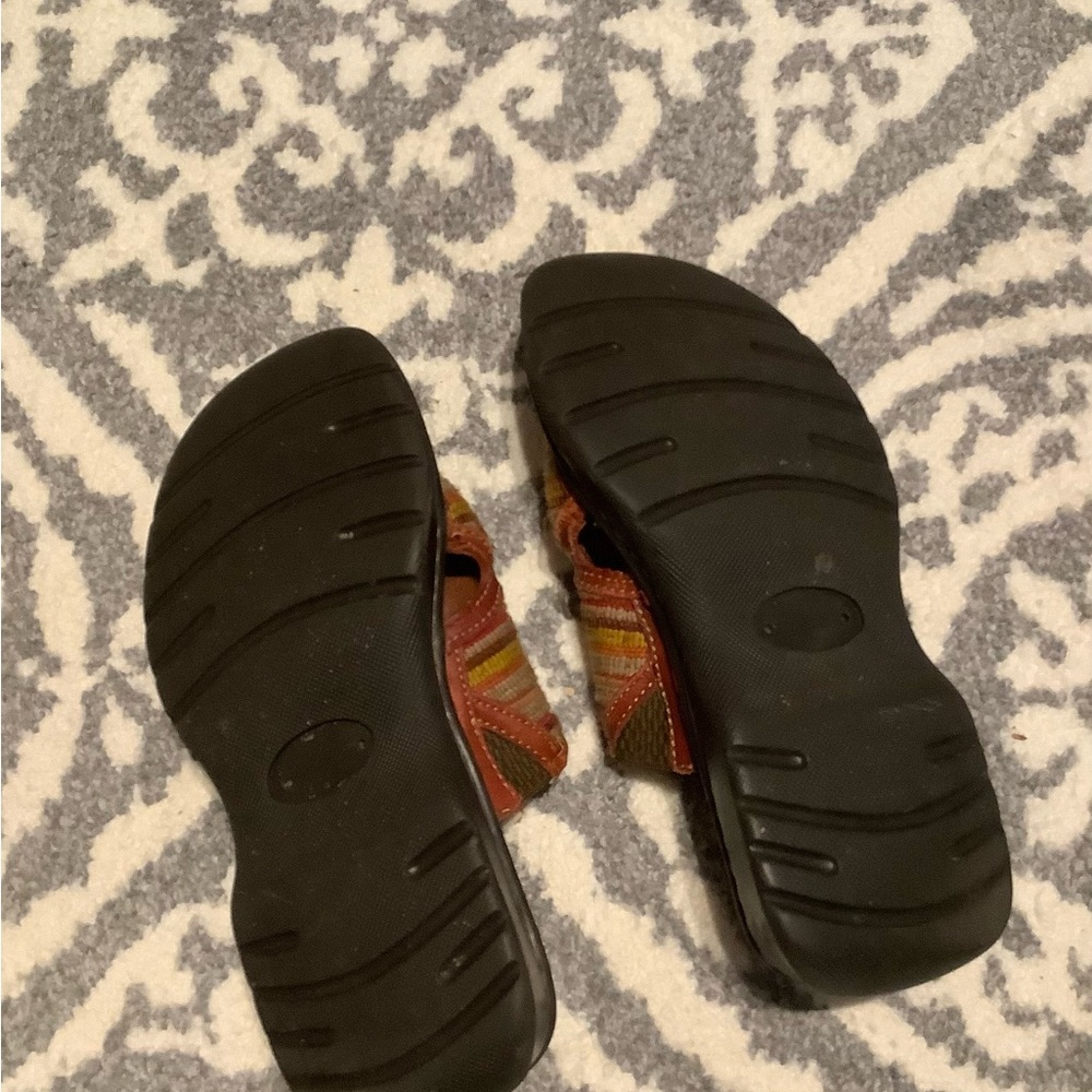 Well worn and well loved Boho slides by Born - Picture 4 of 4